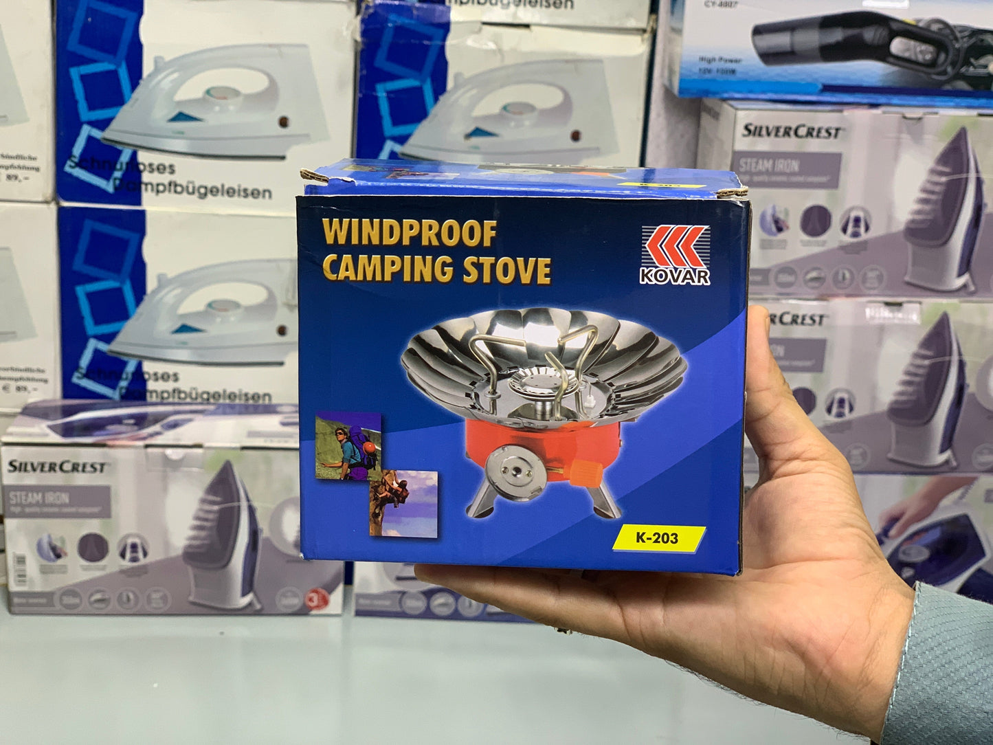 Wind Proof Camping Stove For Camping Adventure With FREE Mini Gas Cylinder