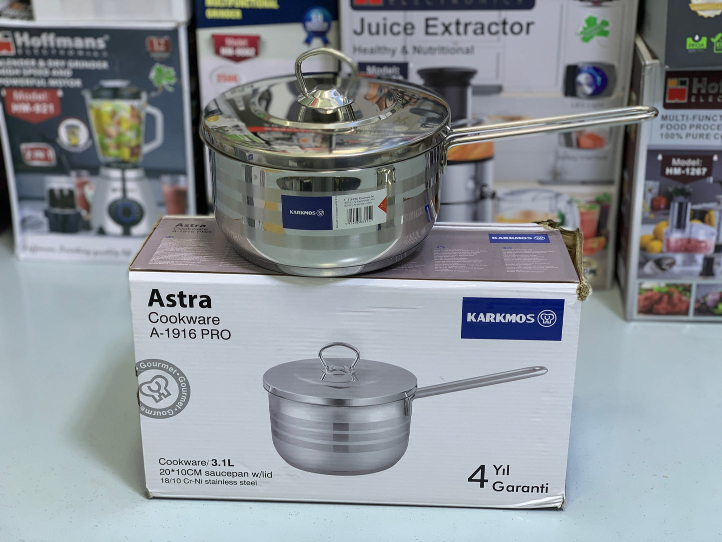 Karkmos 18/10 Cri-Ni Stainless Steel Saucepans