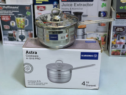 Karkmos 18/10 Cri-Ni Stainless Steel Saucepans