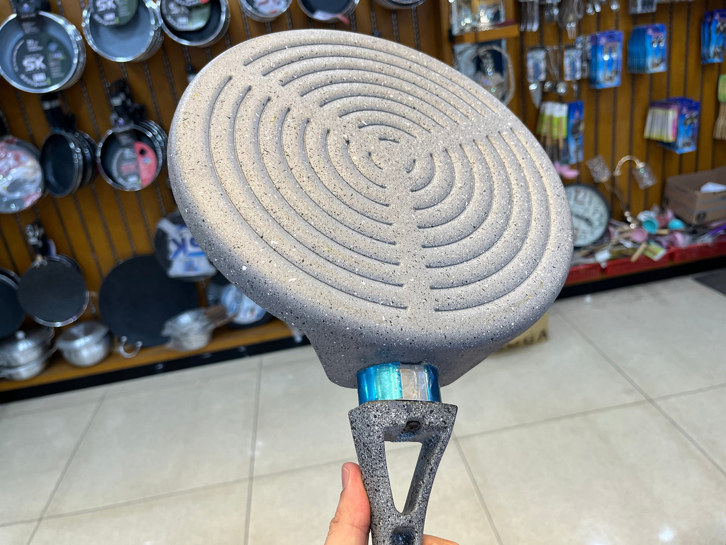 26cm Non Stick Marble Coated Signature Grill Pan - Grey