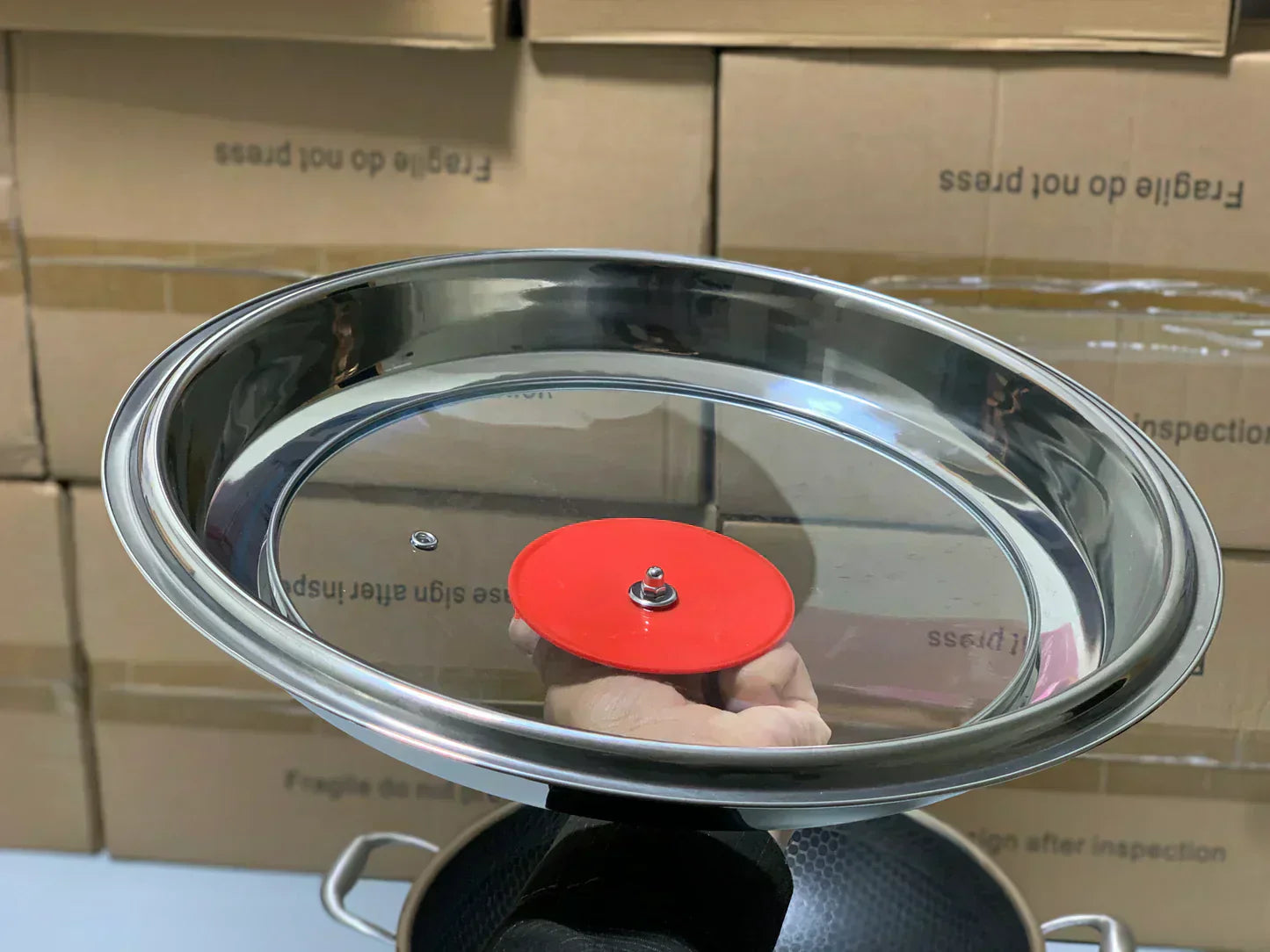 Laser Coating Deep Frying Handi | karahi with Solid Handles