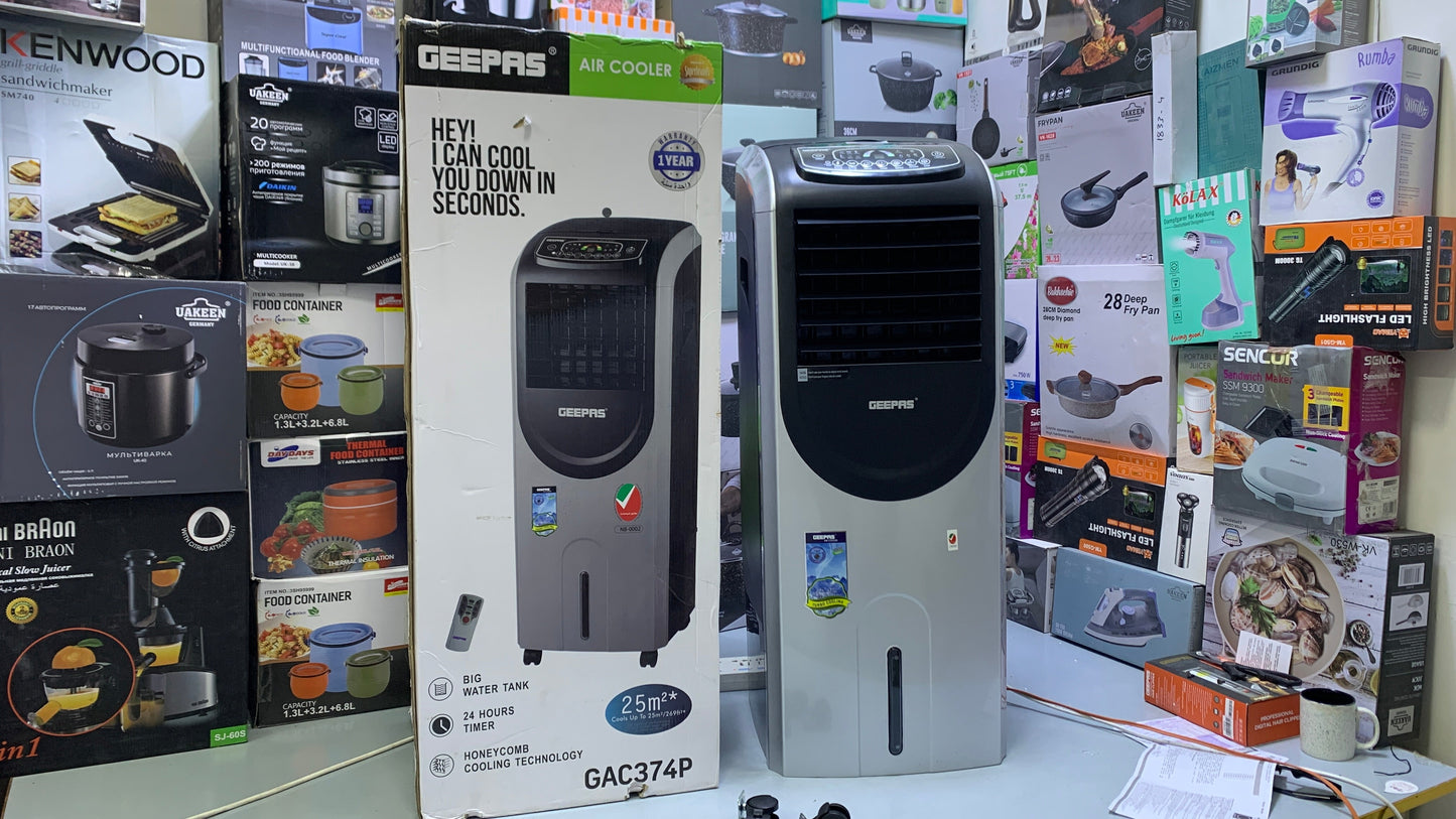 Geepas Air Cooler 150w with Big water Tank and HoneyComb cooling Technology