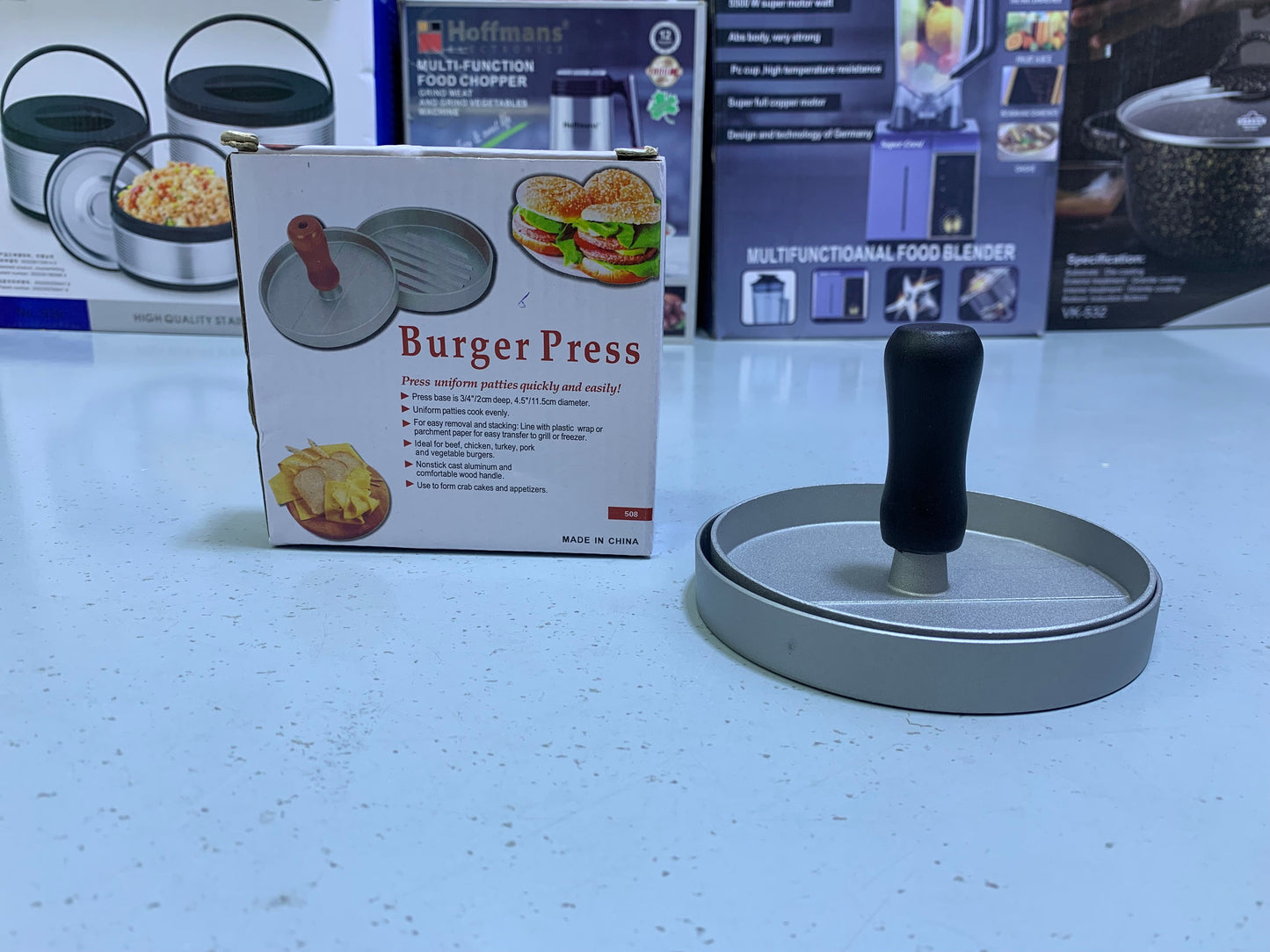 Burger Presser Press Uniform Patties Quickly and Easy Model 508