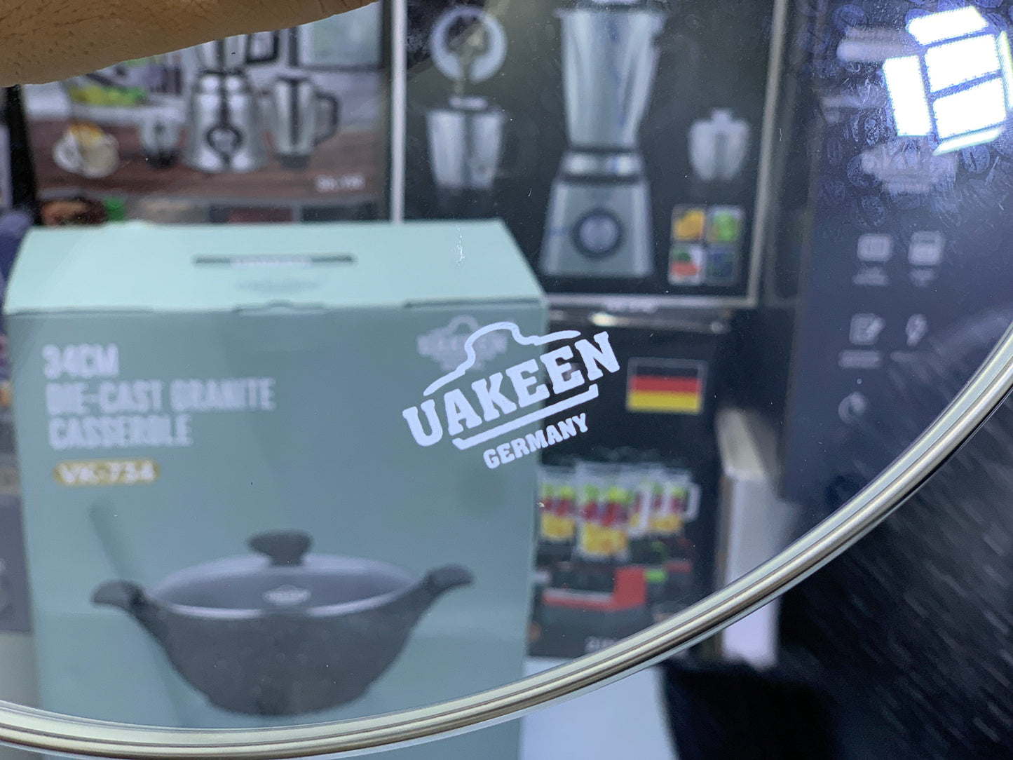 Uakeen Germany 34cm Die-Cast Granite Casserole – Premium Non-Stick Cookware for Modern Kitchens