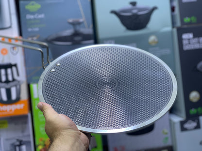 Premium 34-Cm Tawa with Honeycomb Pattern | 316 Food Grade Stainless Steel
