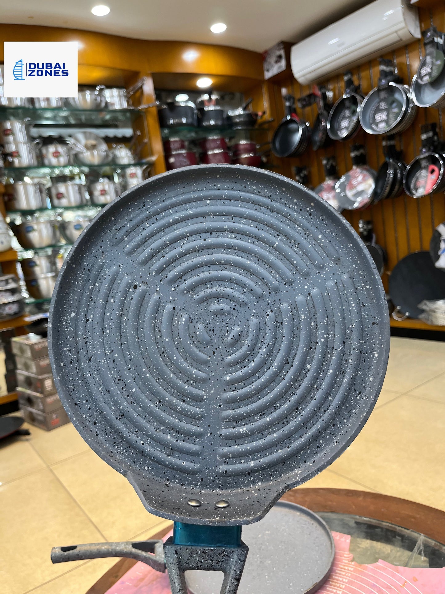 26cm Non Stick Marble Coated Signature Grill Pan - Grey