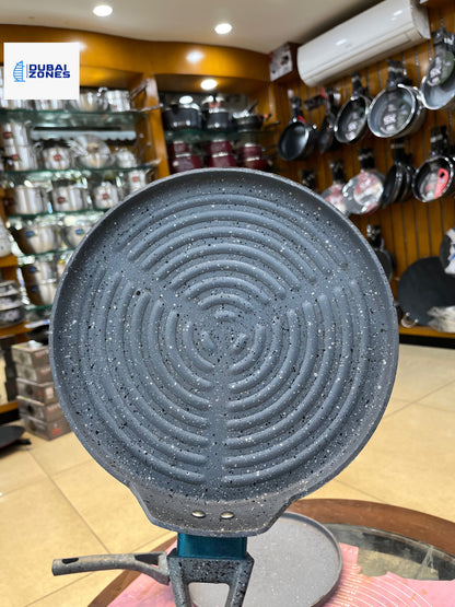 26cm Non Stick Marble Coated Signature Grill Pan - Grey