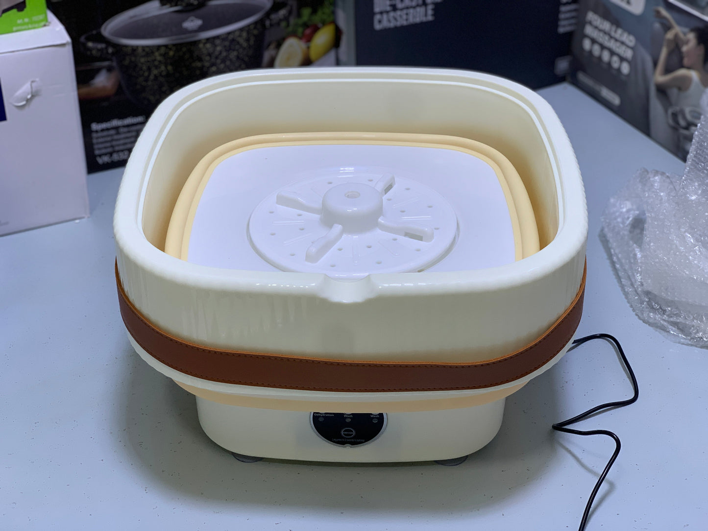 Maxtop Folding washing machine 50w can be used on solar system