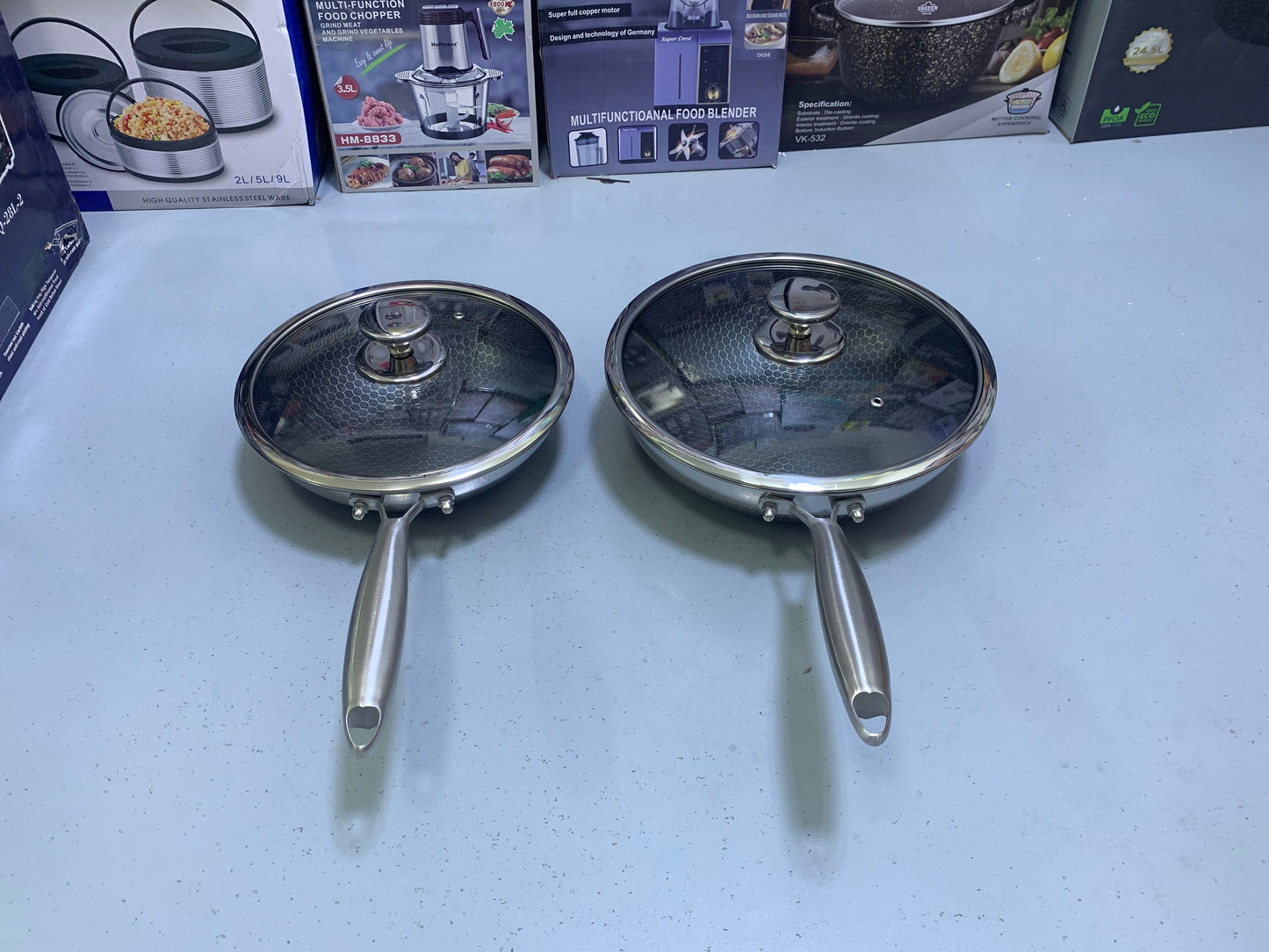 Laser coating frying pan Stainless Steel SUS 316