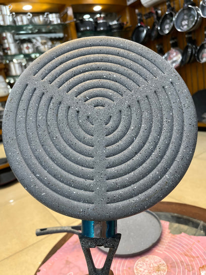 26cm Non Stick Marble Coated Signature Grill Pan - Grey