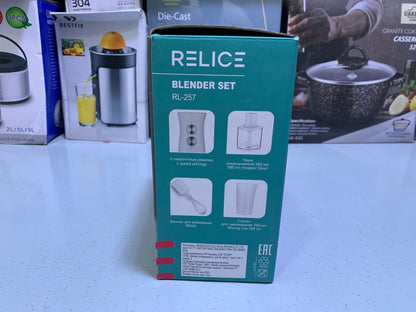Relice Hand Blender Set Stainless Steel 900w Model RL-257