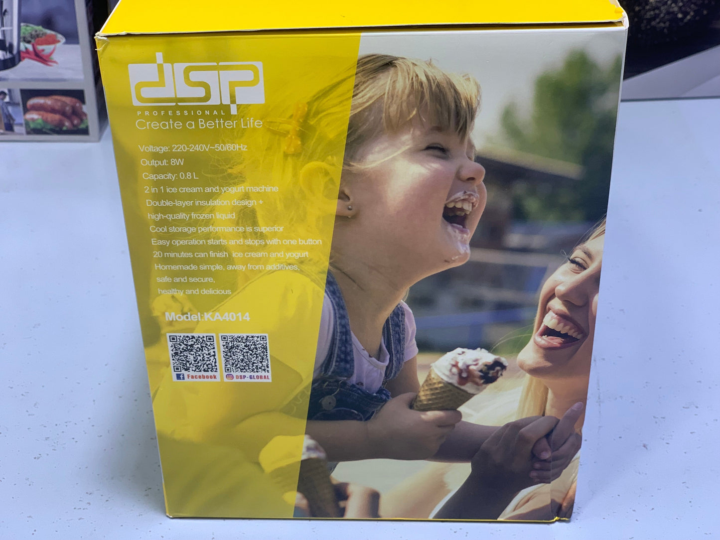 2 in 1| Yogurt and Ice-Cream Maker| Model: KA4014