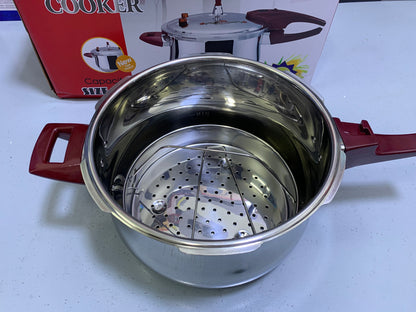 6 Safeguard HCX 3 in 1 Pressure Cooker Stainless Steel