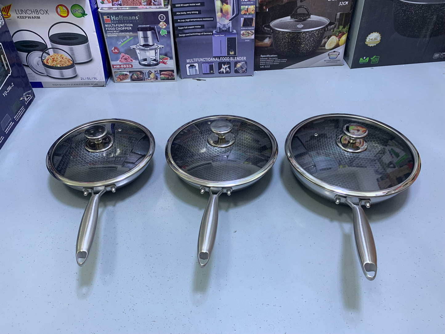 Laser coating frying pan Stainless Steel SUS 316