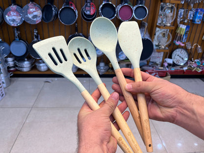 German Technology Made 12 Pieces Kitchen Silicon  Utensils Set