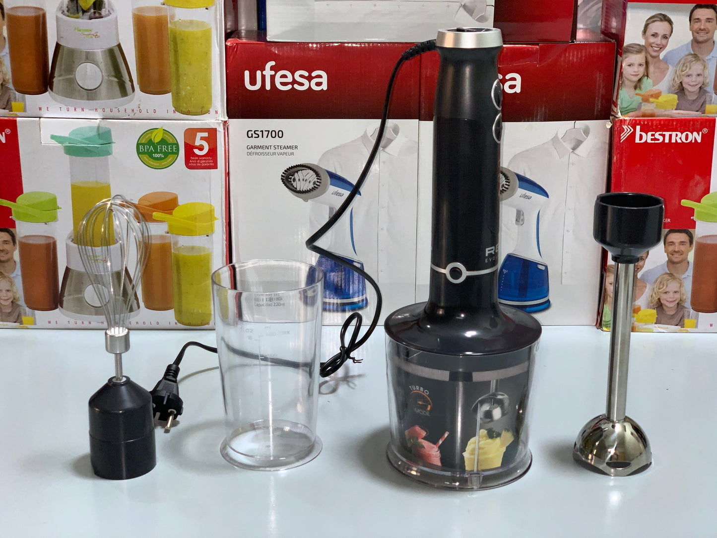 Imported premium quality Red Evolution 4 in 1 Hand Blender Set