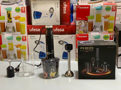 Imported premium quality Red Evolution 4 in 1 Hand Blender Set