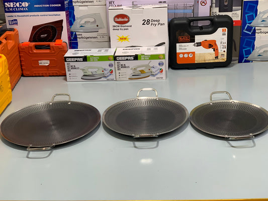 HoneyComb Laser Coating Tawa , Stainless Steel