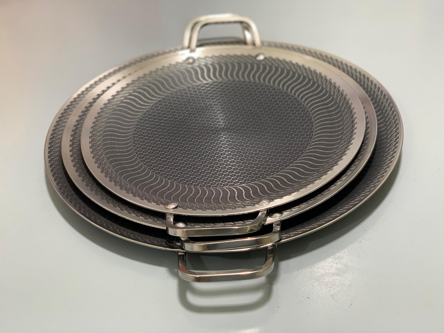 HoneyComb Laser Coating Tawa , Stainless Steel