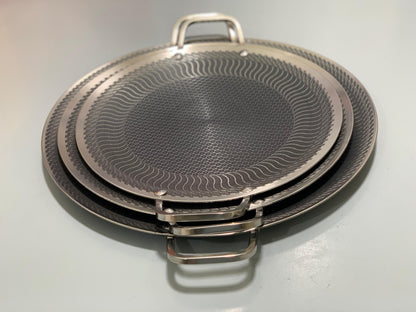 HoneyComb Laser Coating Tawa , Stainless Steel