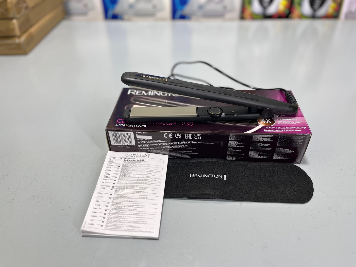 Import Remington Ceramic Straight 230 Hair Straightener (Model S3500) 🌟
