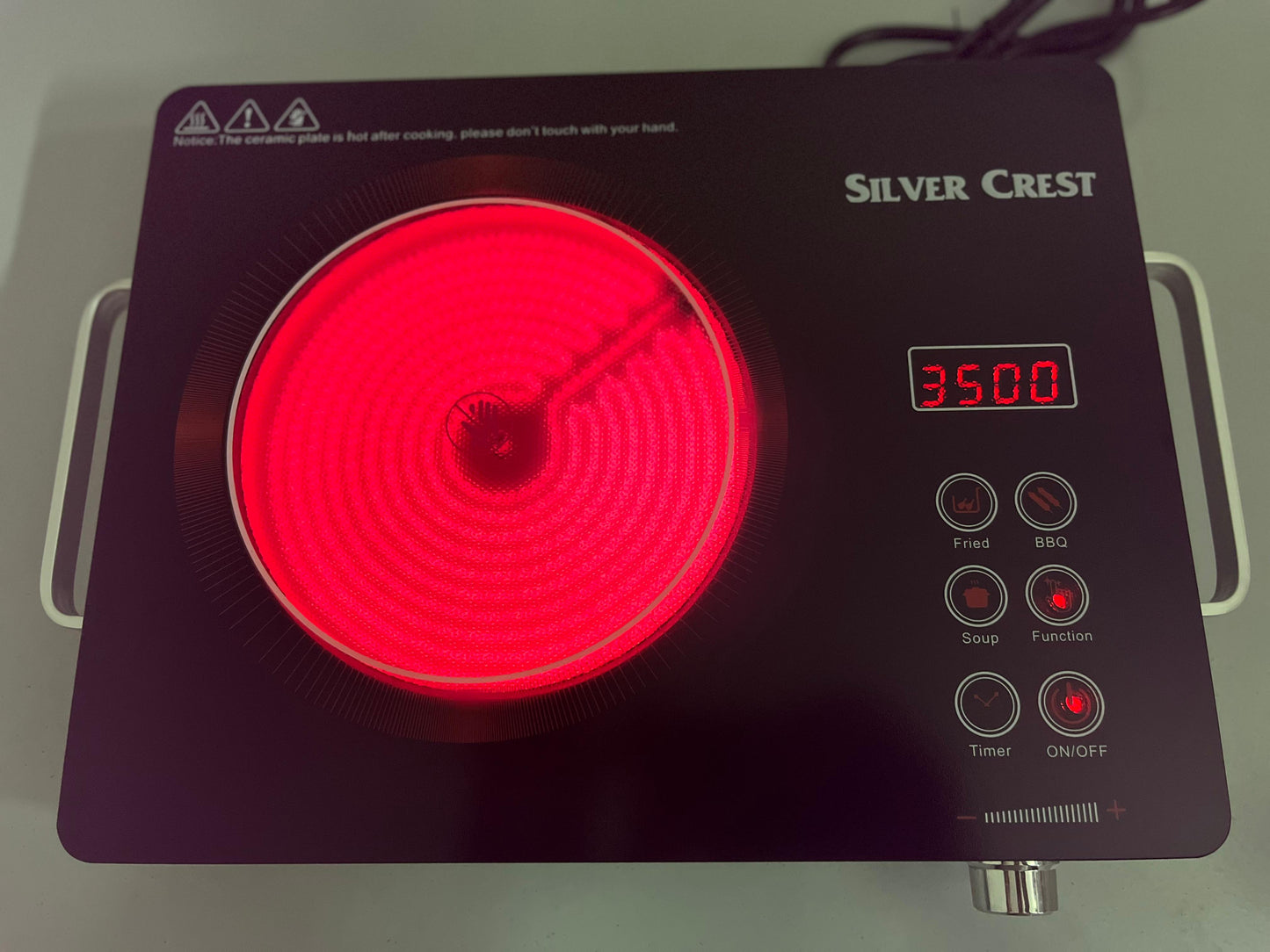 Silver Crest Imported Infrared Electric Stove – 3500W, Touch Control, Universal Cookware Compatibility