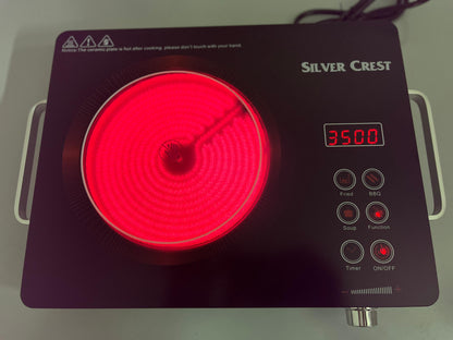 Silver Crest Imported Infrared Electric Stove – 3500W, Touch Control, Universal Cookware Compatibility