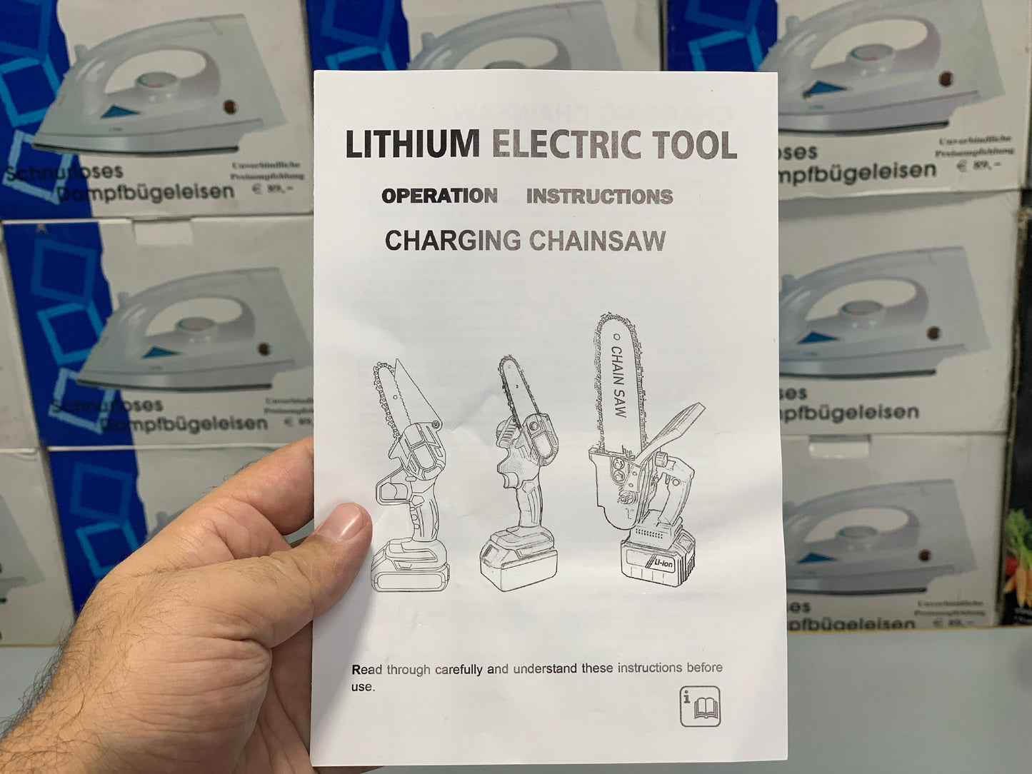 lmported Dewalt 36V Rechargeable Chainsaw with TRI-LINK Bar and Chain