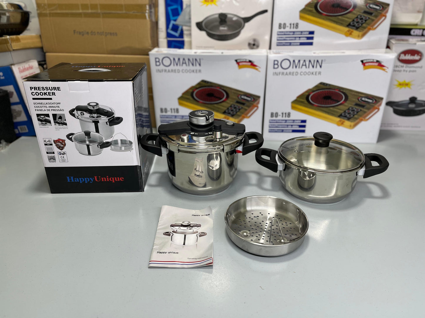 3 in 1 Pressure Cooker 6L & 4L