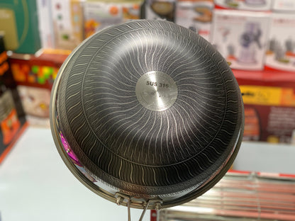 Import Flanek Laser HoneyComb Stainless Steel deep pan