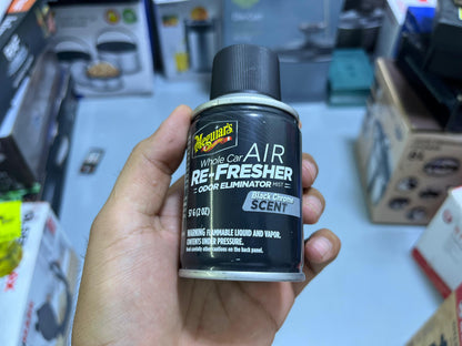 Meguiar’s Whole Car Air Re-Fresher Odor Eliminator (Black Chrome Scent)