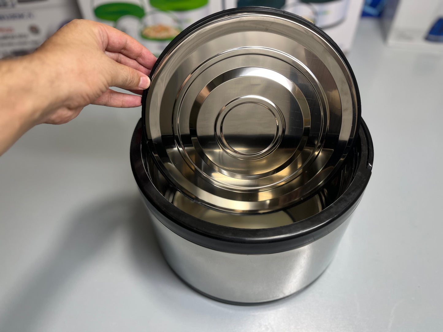 Imported Premium 3-Piece Lunch Box Set (2L, 4L, 8L)