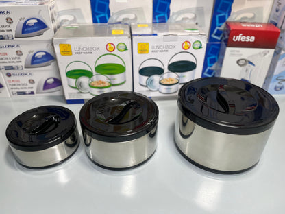 Imported Premium 3-Piece Lunch Box Set (2L, 4L, 8L)