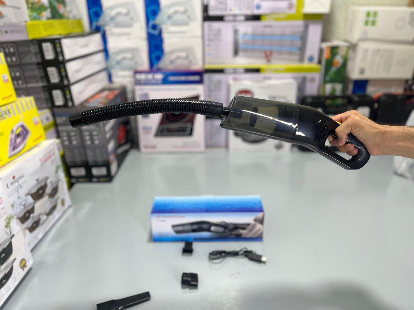 High-Power 12V Rechargeable Car Vacuum Cleaner