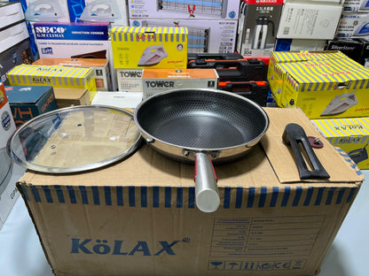 HoneyComb Double Laser Coating SHALLOW Frying Pan