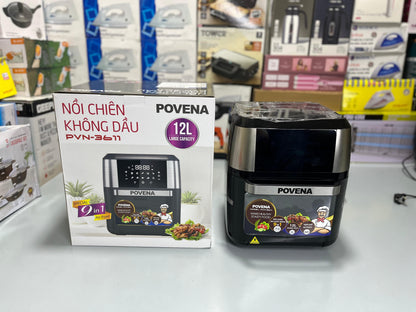 Imported Povena Air Fryer PVN-3611 - 12L Large Capacity