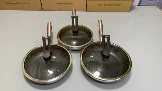 HoneyComb Double Laser Coating SHALLOW Frying Pan