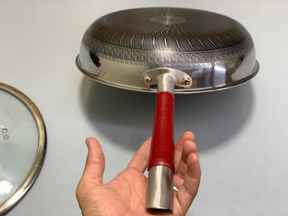 HoneyComb Double Laser Coating SHALLOW Frying Pan
