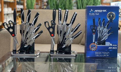 Arshia Brand German Stainless Steel  8 Pieces Kitchen Knife Set